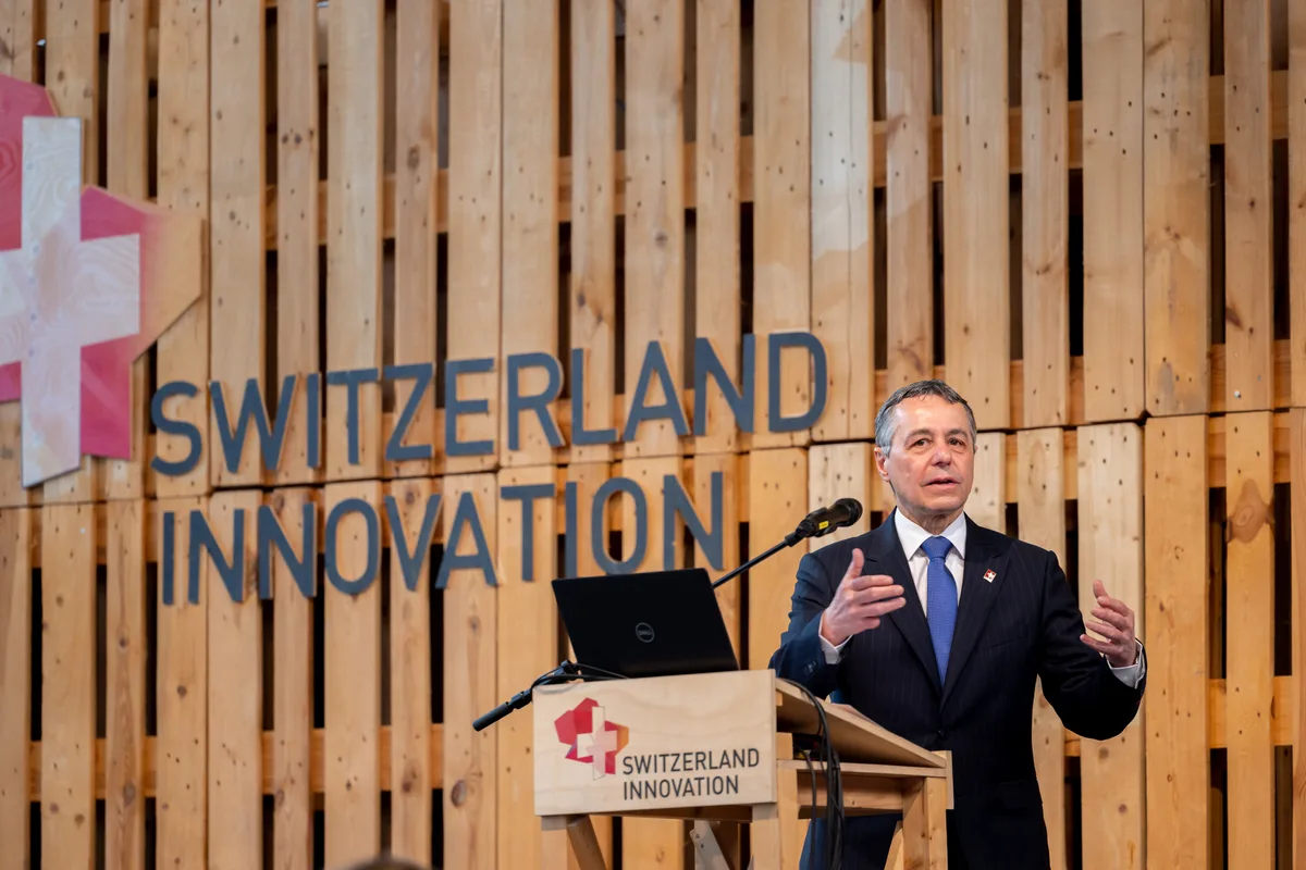 Bundesrat Ignazio Cassis am Rednerpult.